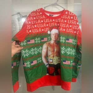 Trump boxing Christmas Sweater